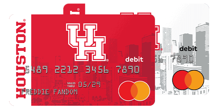 DoubleCard_Houston_Red Houston Cougars Fancard double card