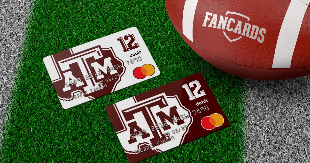 Texas A&M Aggies Fancard Prepaid Mastercard® | myFancard.com